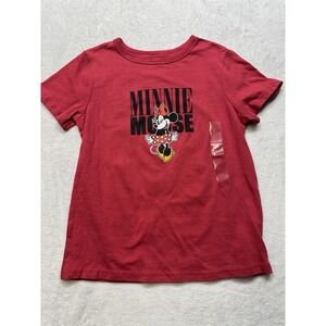 Disney Mickey And Friends Women's XXS Red Minnie Mouse Perfect Tee